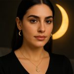 نیم ست طلا مدل ماه