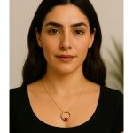 گردنبند طلا مینیمال گرد
