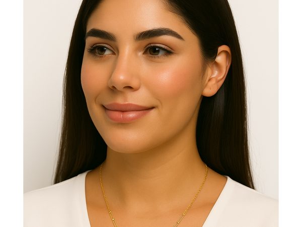 گردنبند طلا ۱۸ عیار مدل خط تعادل