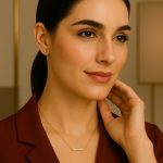 گردنبند طلا نگین بار