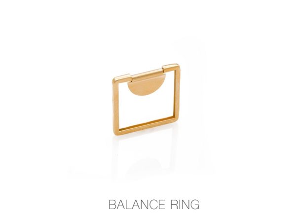 انگشتر هندسی مدل تعادل