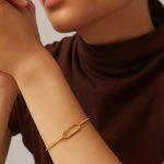 بنگل طلا مدل قفل و گوی