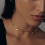 طوق طلا مدل ماه و ستاره