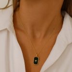 آویز سنگ مالاکیت