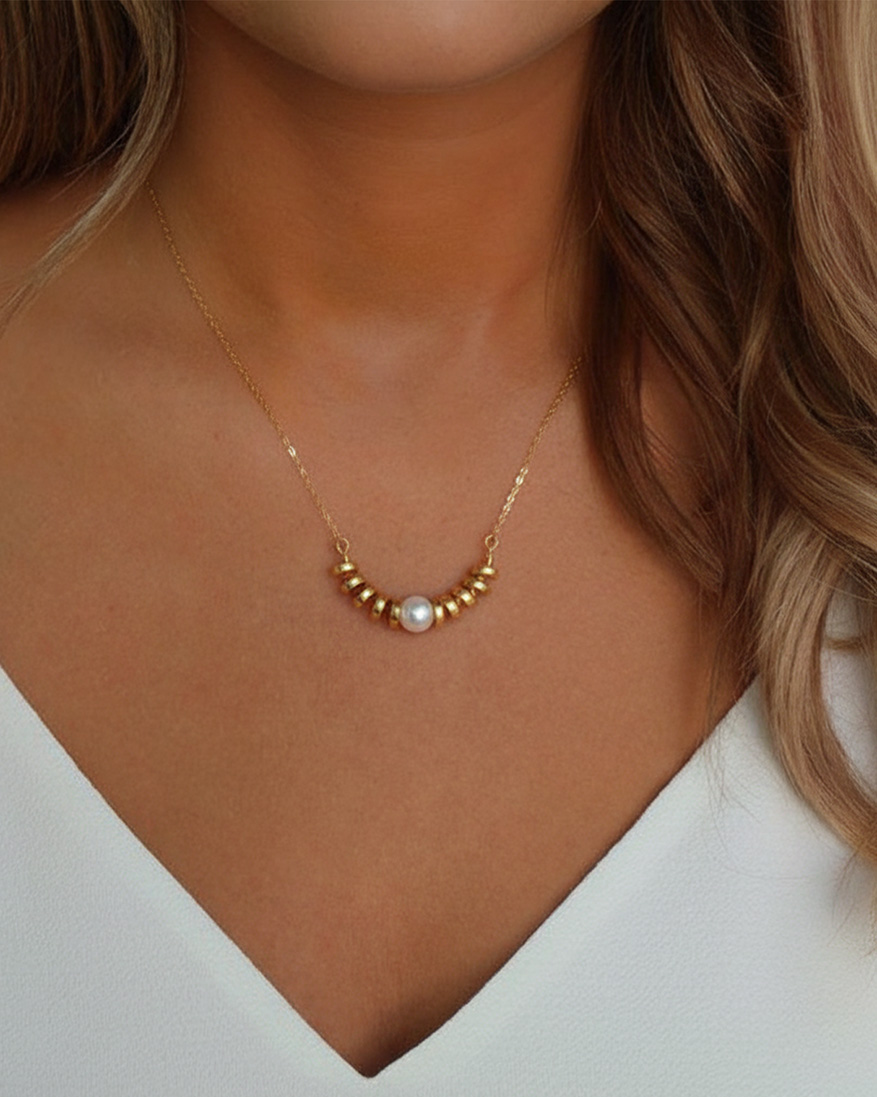 گردنبند مینیمال مروارید