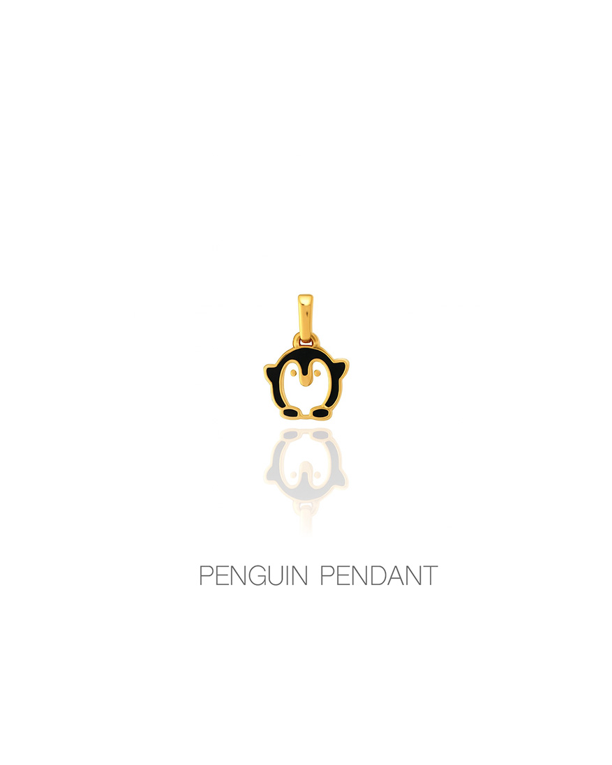 آویز طلا مدل پنگوئن