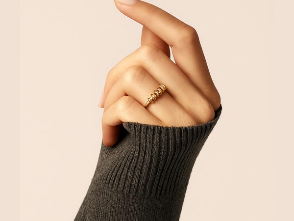 انگشتر طلا ۱۸ عیار مدل اسپیرال