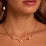 گردنبند طلا مروارید