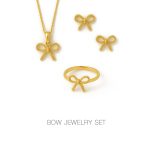 نیم ست طلا پاپیون