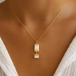 آویز طلا هارمونی صدف