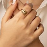 انگشتر طلا مدل موج