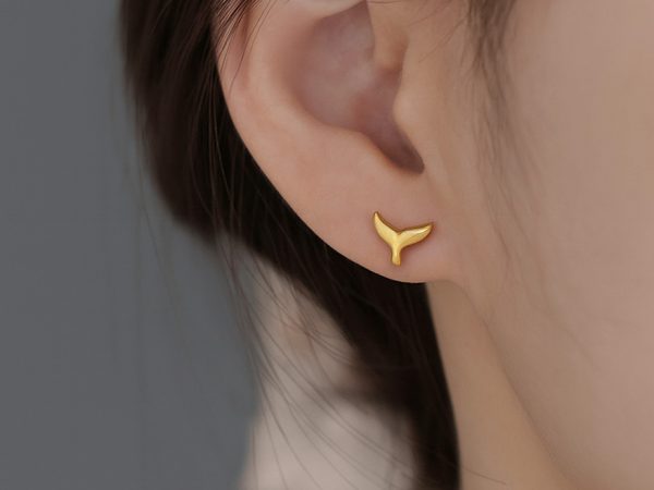 گوشواره طلا ۱۸ عیار مدل دم‌وال